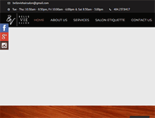 Tablet Screenshot of belleviesalon.com
